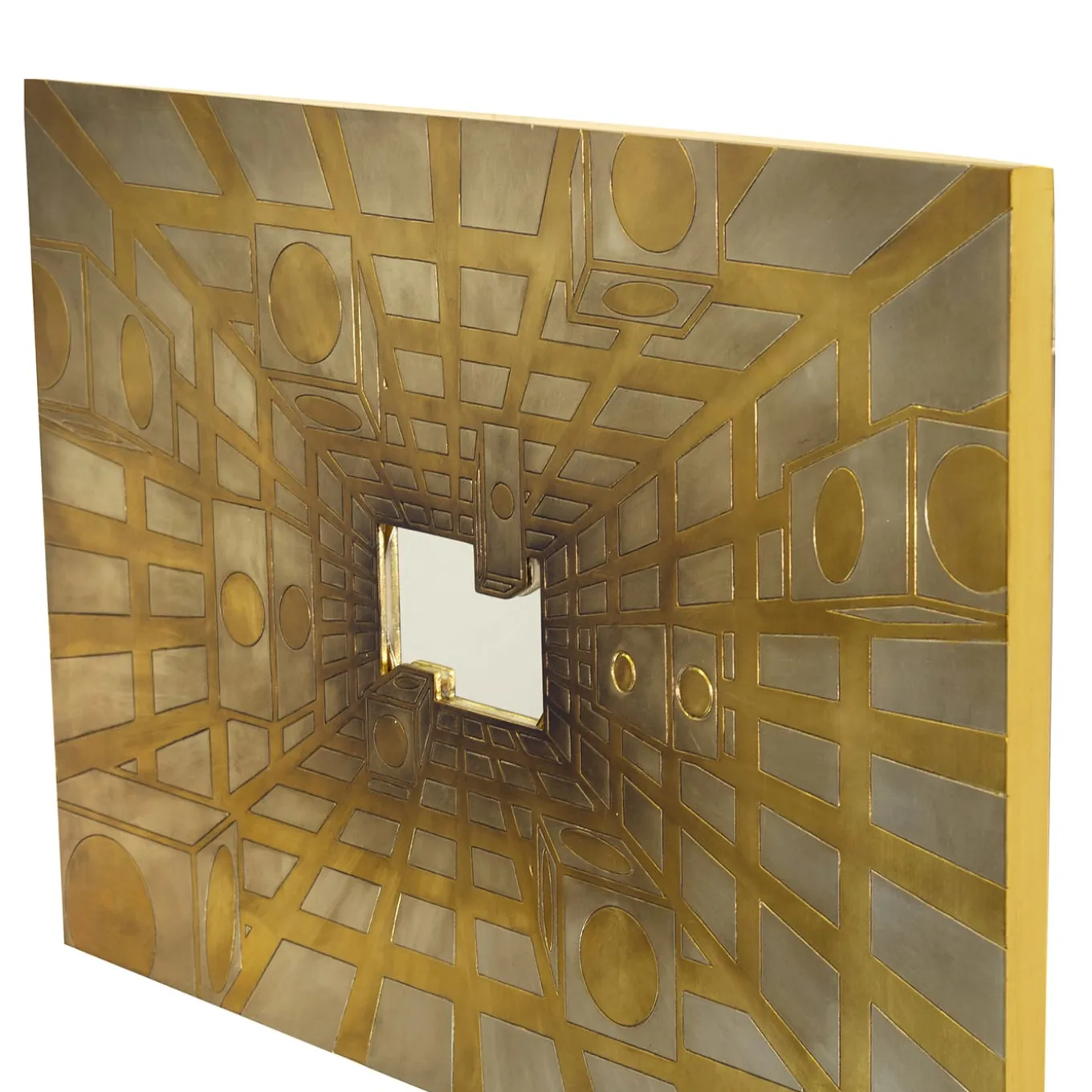 Luce Lucis Carved wood with gold & silver leaf by Giuseppe Caiafa