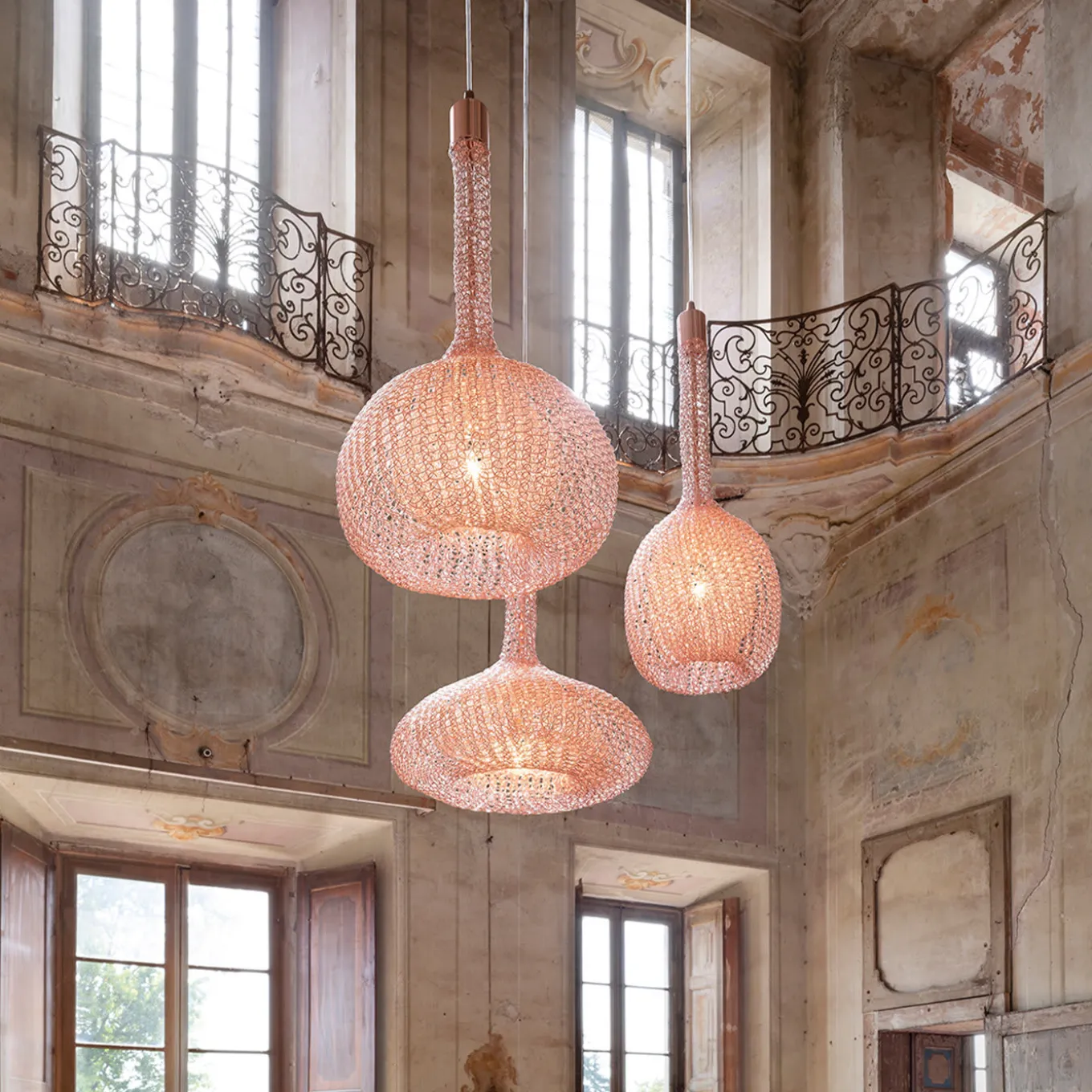 Luce Pink Pendant Lamp #3