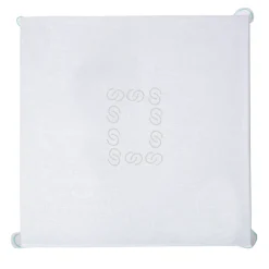 Luci d'Artista White & Light Blue Linen Tablecloth