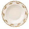 Lucia Set of 2 White & Gold Soup Plates