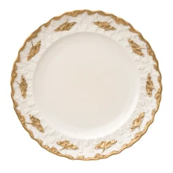 Lucia Set of 2 White & Gold Dessert Plates
