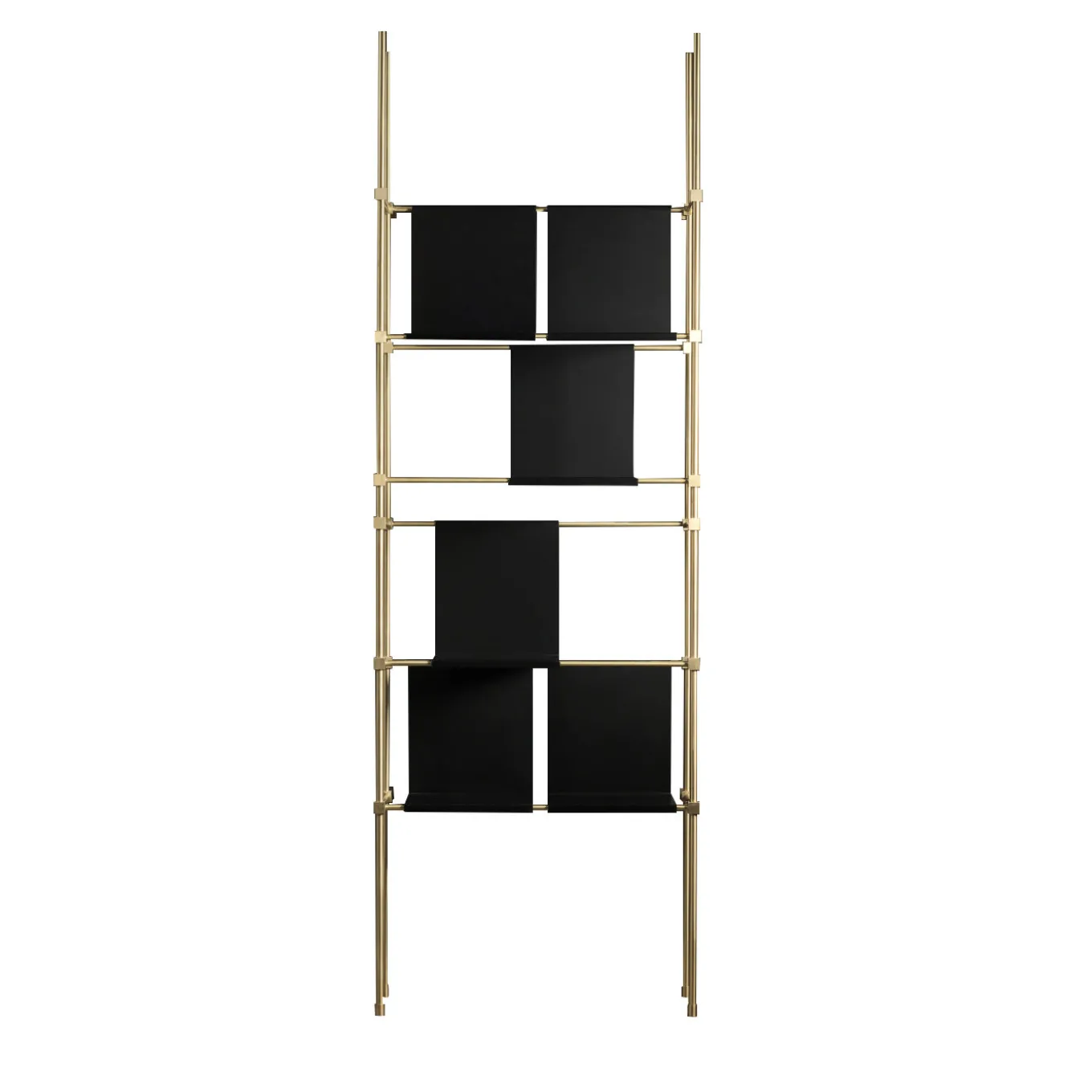 Ludo Brass Bookcase by Filippo Montaina