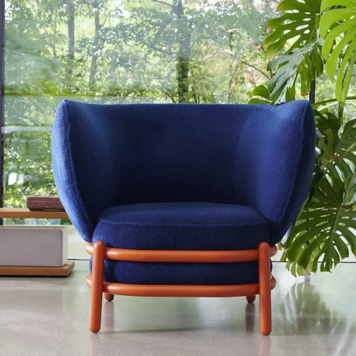 Luftballon Orange & Blue Lounge Chair