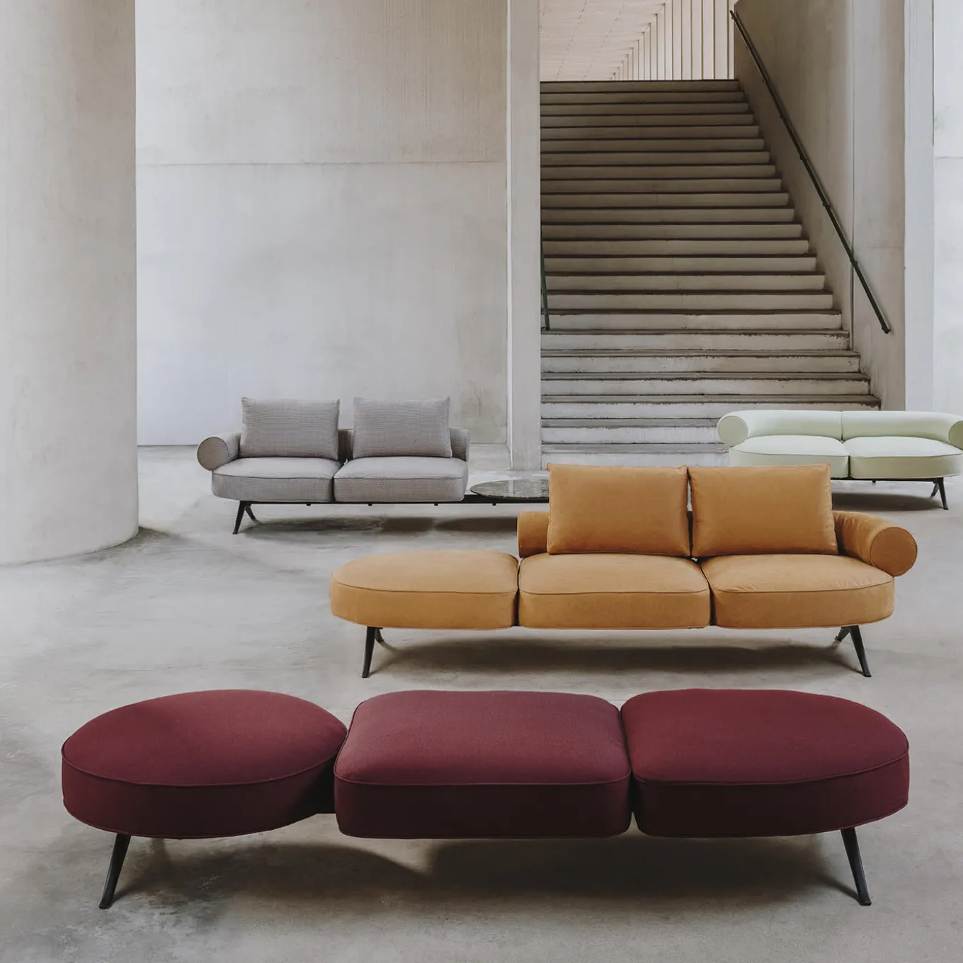 Luizet Modular Three-Seater by Luca Nichetto