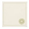 Luminaria Set of 2 Gold-Embroidered Linen Napkins