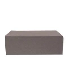 Luna Gray Leather Tea Box
