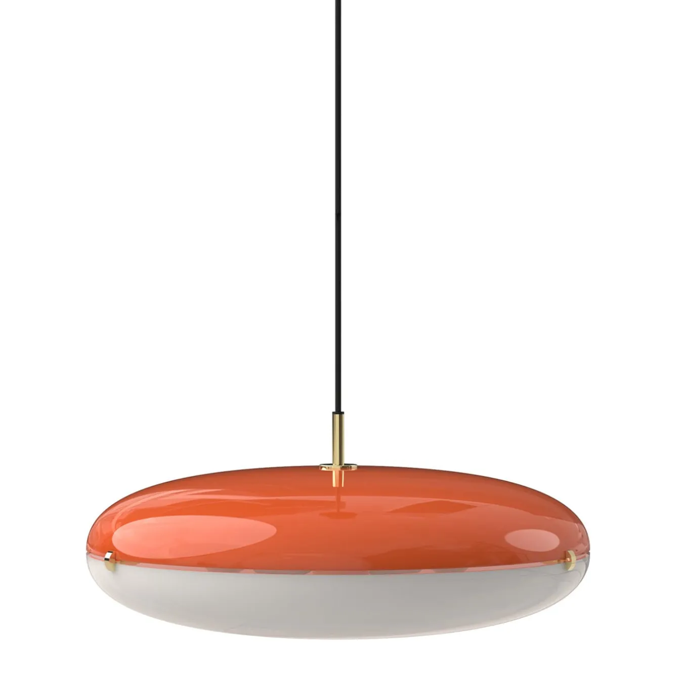 Luna Orange Pendant Lamp by Gio Ponti