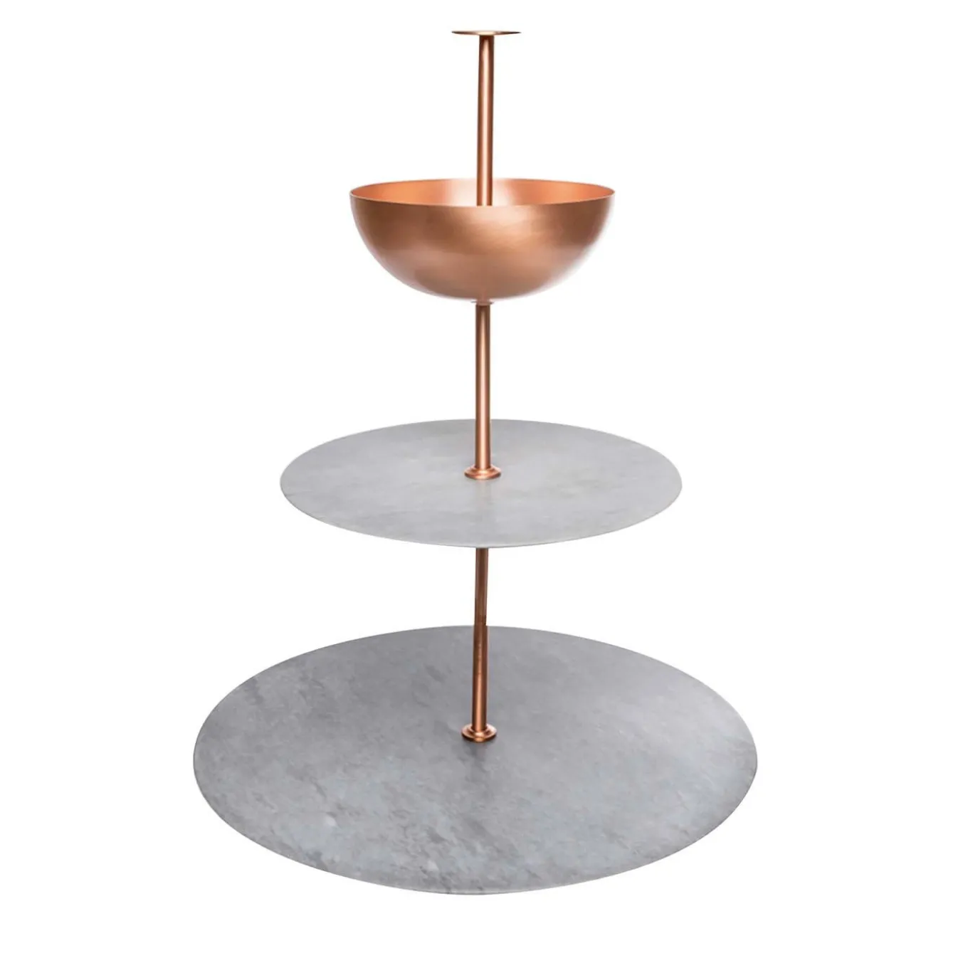 Lunar Cycle Copper and Marble Stand