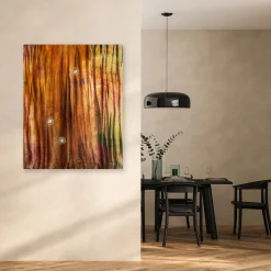 Lunare Brown Velvet Hand-Painted Tapestry