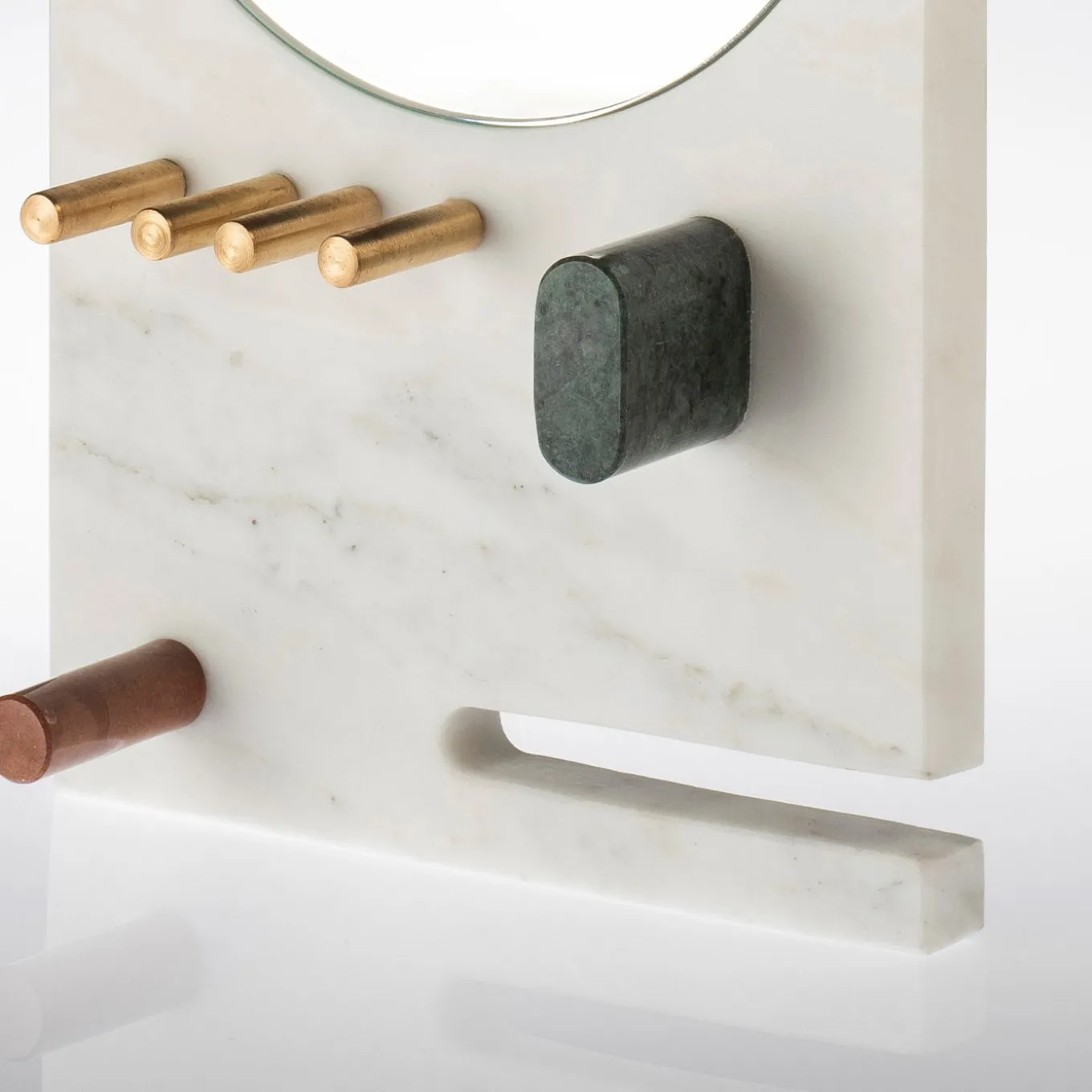 Lunatico White Carrara Jewelry Stand by Cecilia Alemagna