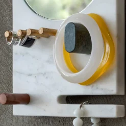 Lunatico White Carrara Jewelry Stand by Cecilia Alemagna