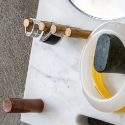 Lunatico White Carrara Jewelry Stand by Cecilia Alemagna