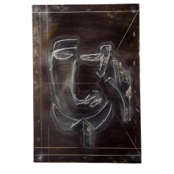 L'Uomo Con Il Dito N.3 Decorative Panel by Lorenzo Quadalti