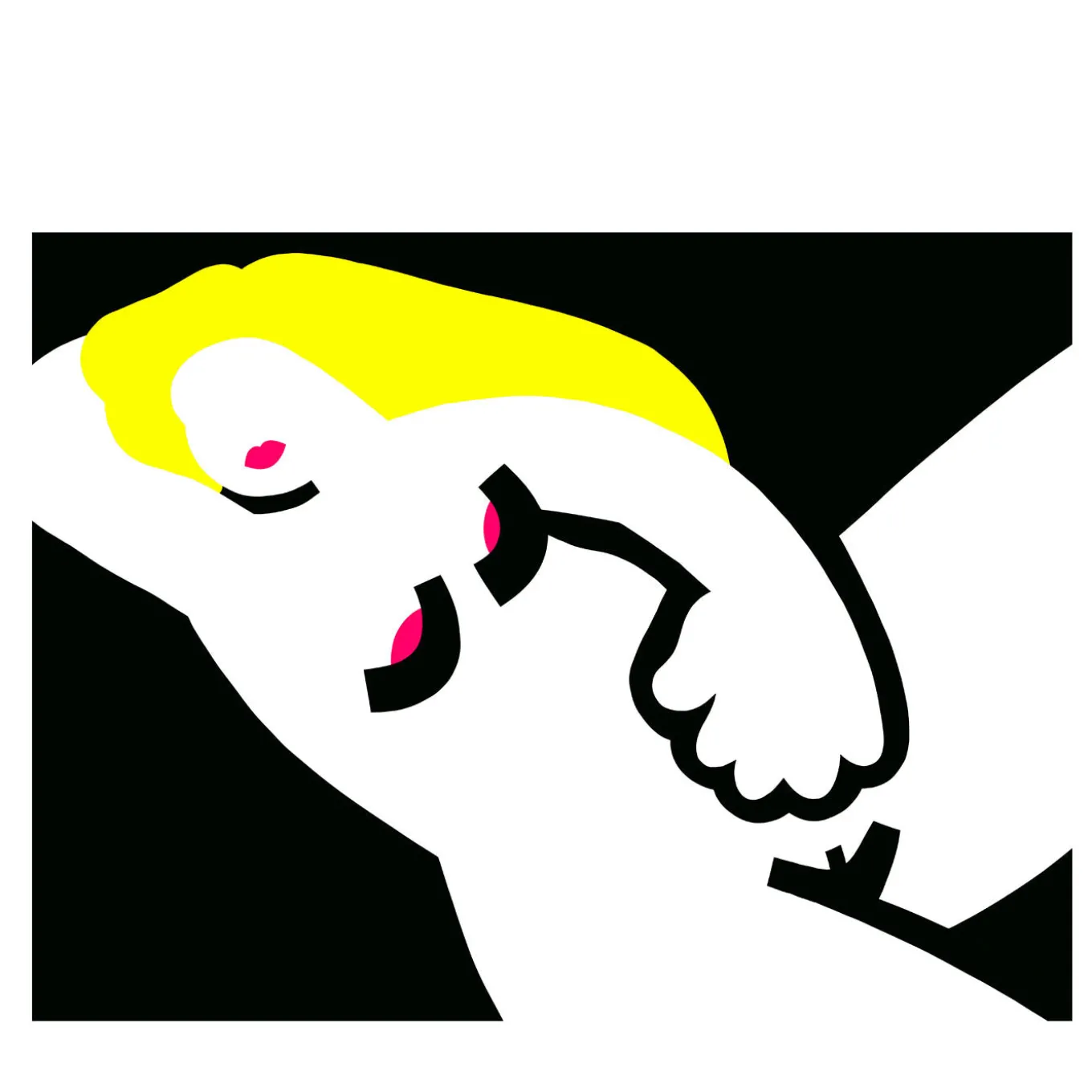 Lying Woman Polychrome Fine Art Print