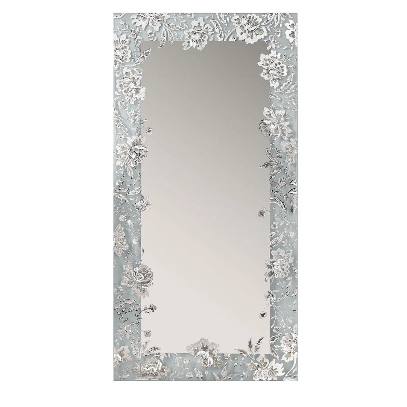 Lysiane Rectangular Silver Wall Mirror