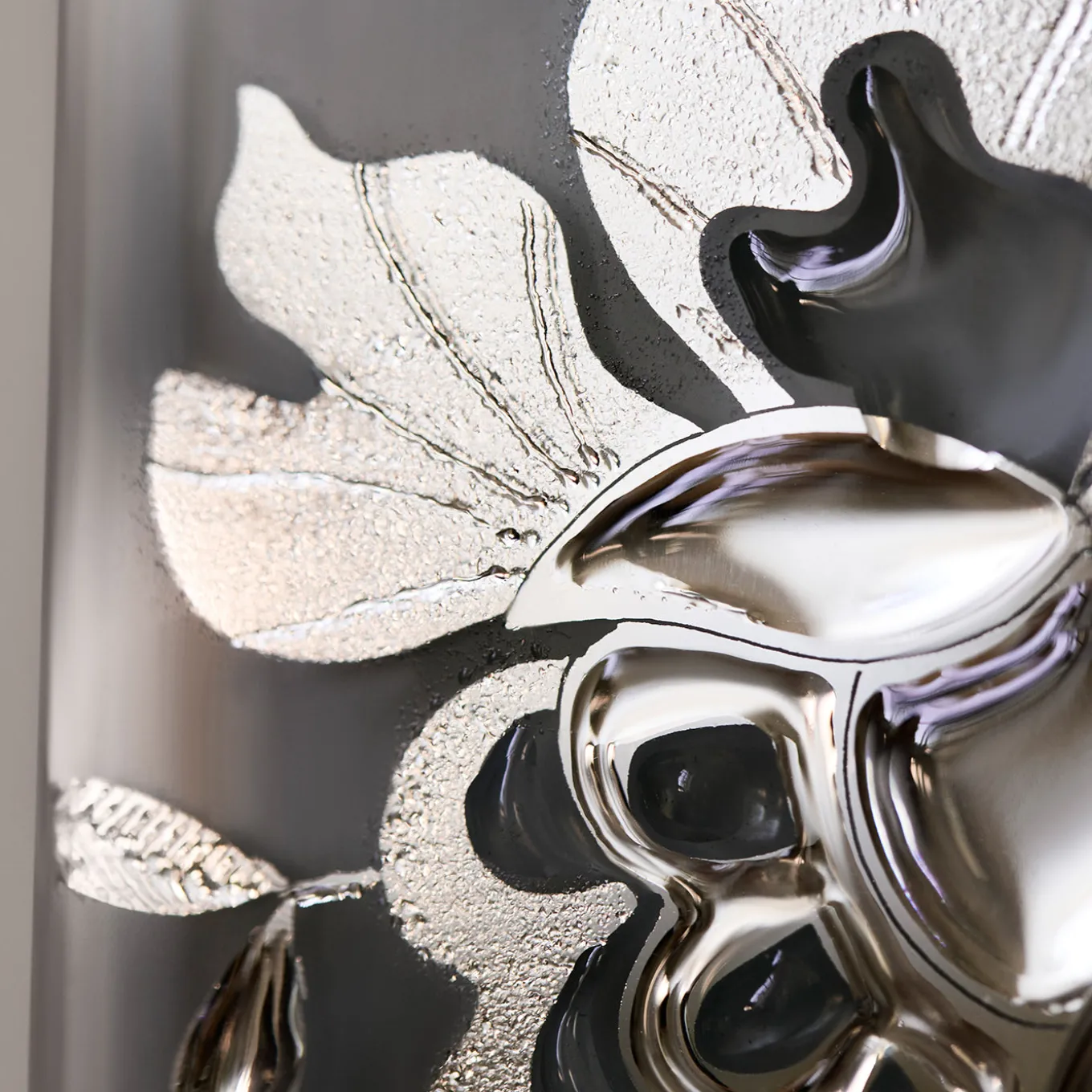 Lysiane Rectangular Silver Wall Mirror