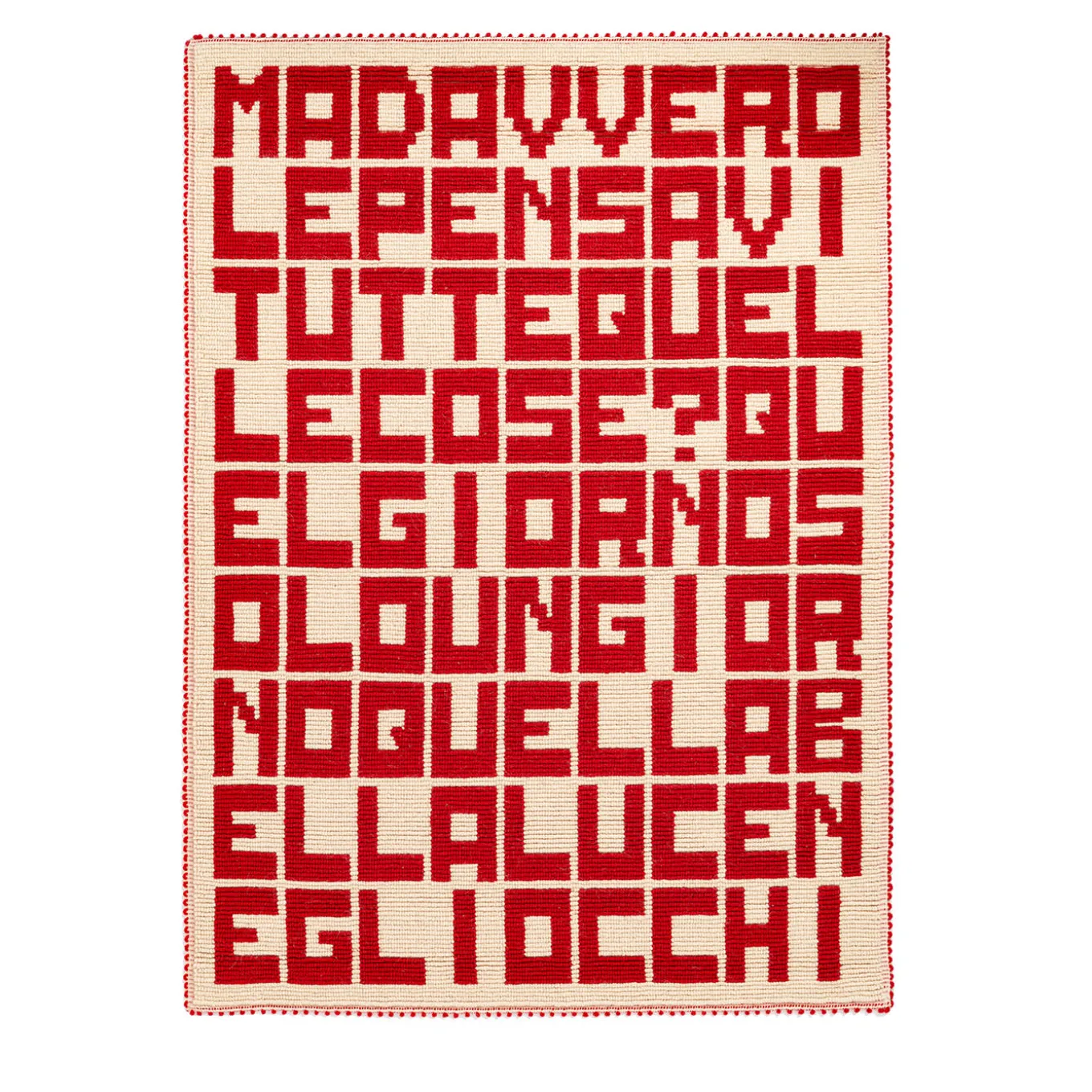 Ma Davvero? Red Tapestry