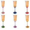 Madagascar Set of 6 Champagne Flutes