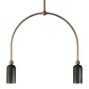 Madame 2-Lights Black Pendant Lamp