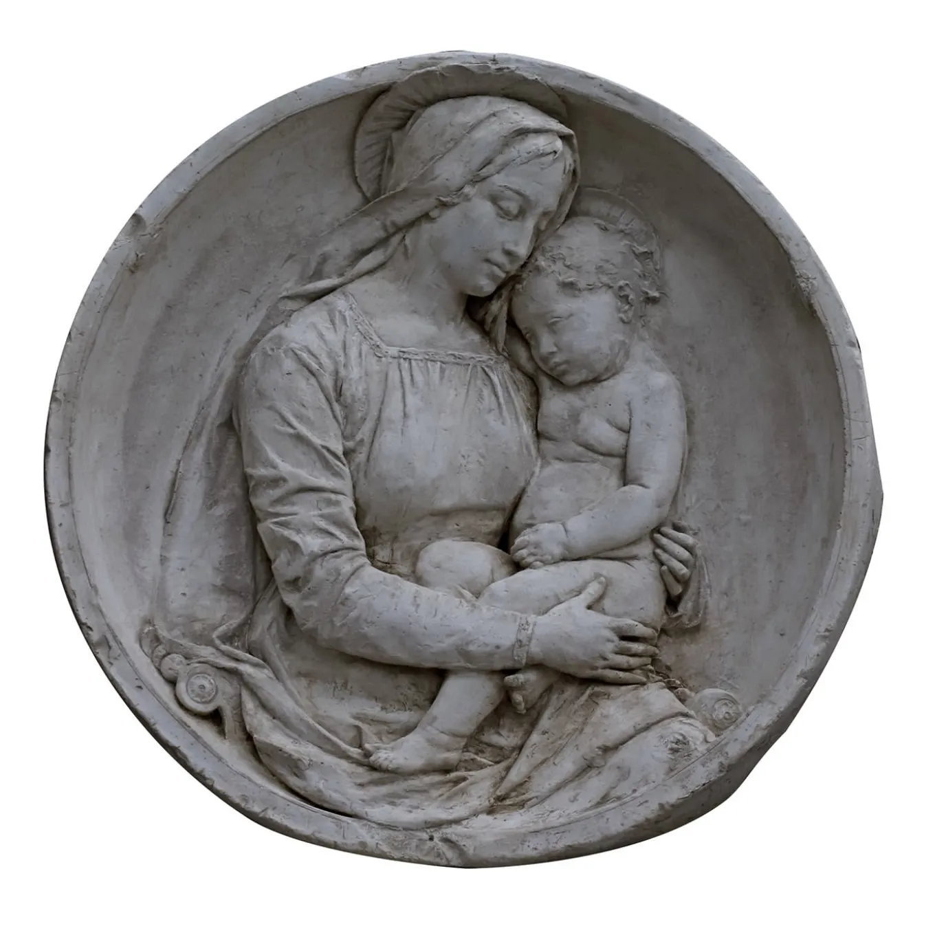 Madonna con Bambino Round Low Relief