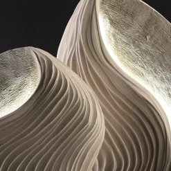 Madrepora Lecce Stone Horizontal Light Sculpture