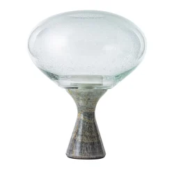 Magika Small Pulegoso Glass & Light Sky Onyx Table Lamp