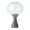 Magika Small Transparent Glass & Light Sky Onyx Table Lamp