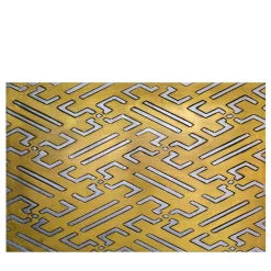 Magnetic Path Carved wood with gold & silver leaf by Giuseppe Caiafa