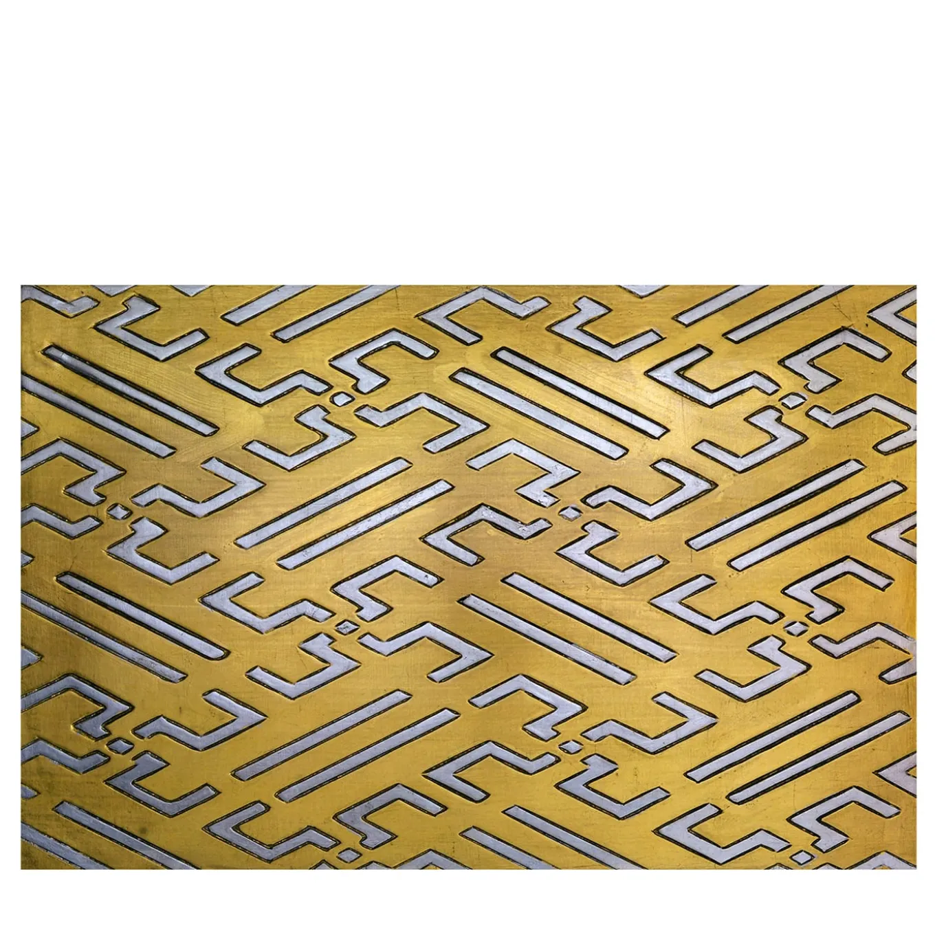 Magnetic Path Carved wood with gold & silver leaf by Giuseppe Caiafa