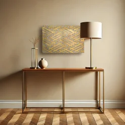 Magnetic Path Carved wood with gold & silver leaf by Giuseppe Caiafa