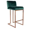 Magnetik Forest Green Velvet Bar Stool