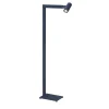 Mahari Blue Leather Floor Lamp