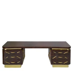 Mahogany Briar Root Writing Desk