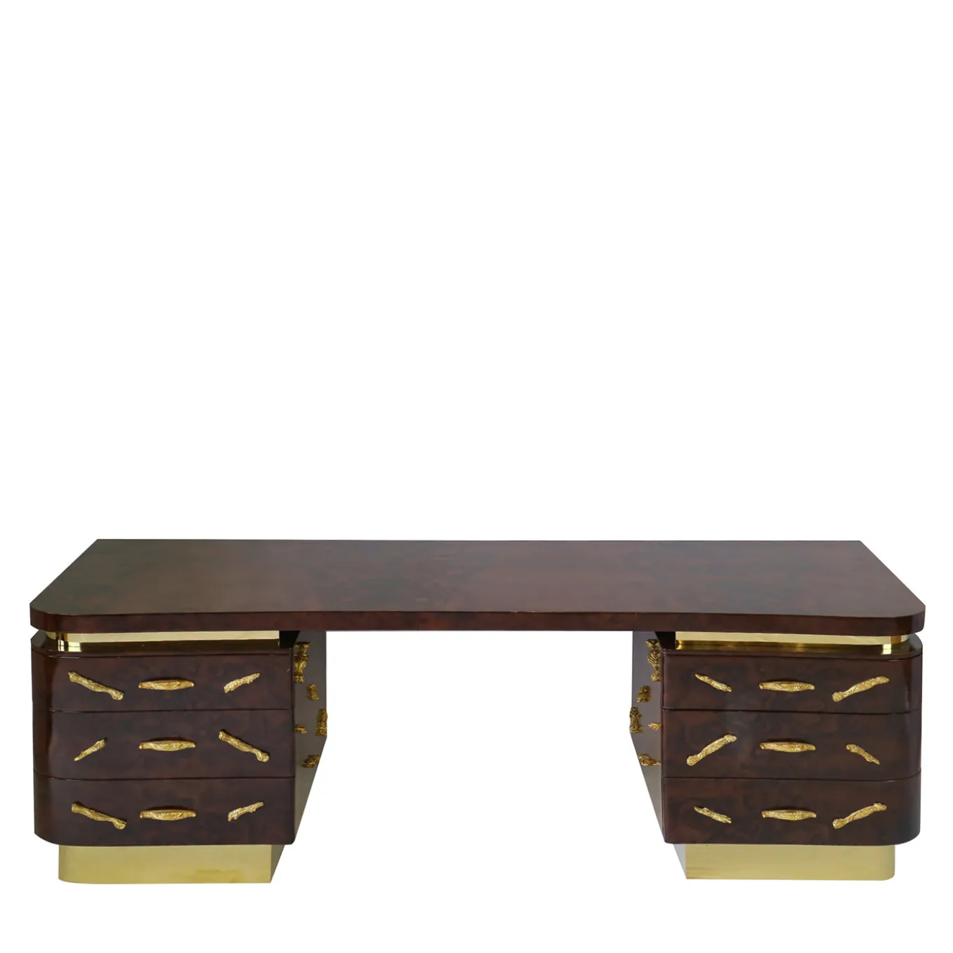 Mahogany Briar Root Writing Desk