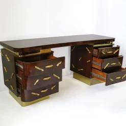 Mahogany Briar Root Writing Desk