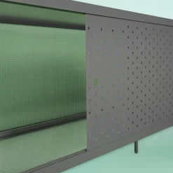 Maia Gray Metal Sideboard