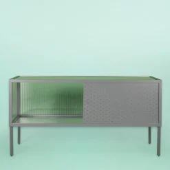 Maia Gray Metal Sideboard
