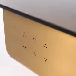 Maiz Small Glass and Steel Coffee Table