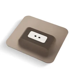 Maiz Small Glass and Steel Coffee Table