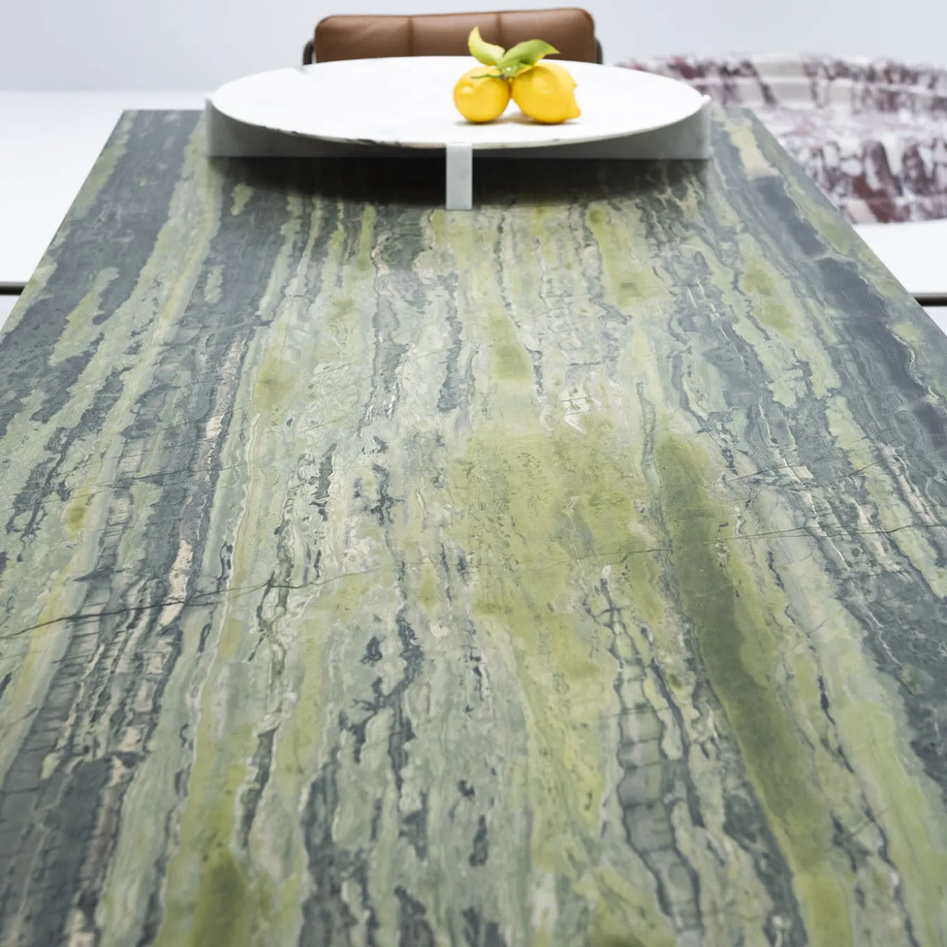 Majesty Verde Bamboo Marble Dining Table