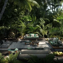 Majlis Green Composition 216L + 235C Sofa