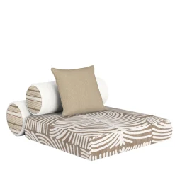 Majlis On Floor White Modular Central Sofa