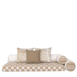 Majlis On Floor White Modular Right Sofa