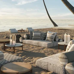 Majlis On Floor White Modular Left Sofa