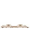 Majlis White Composition 216L + Pouf Beige 121 + 266R Sofa