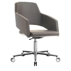 Major A Y Castors Medium Grey Armchair