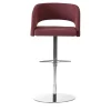 Major B Burgundy Bar Stool with Round Base