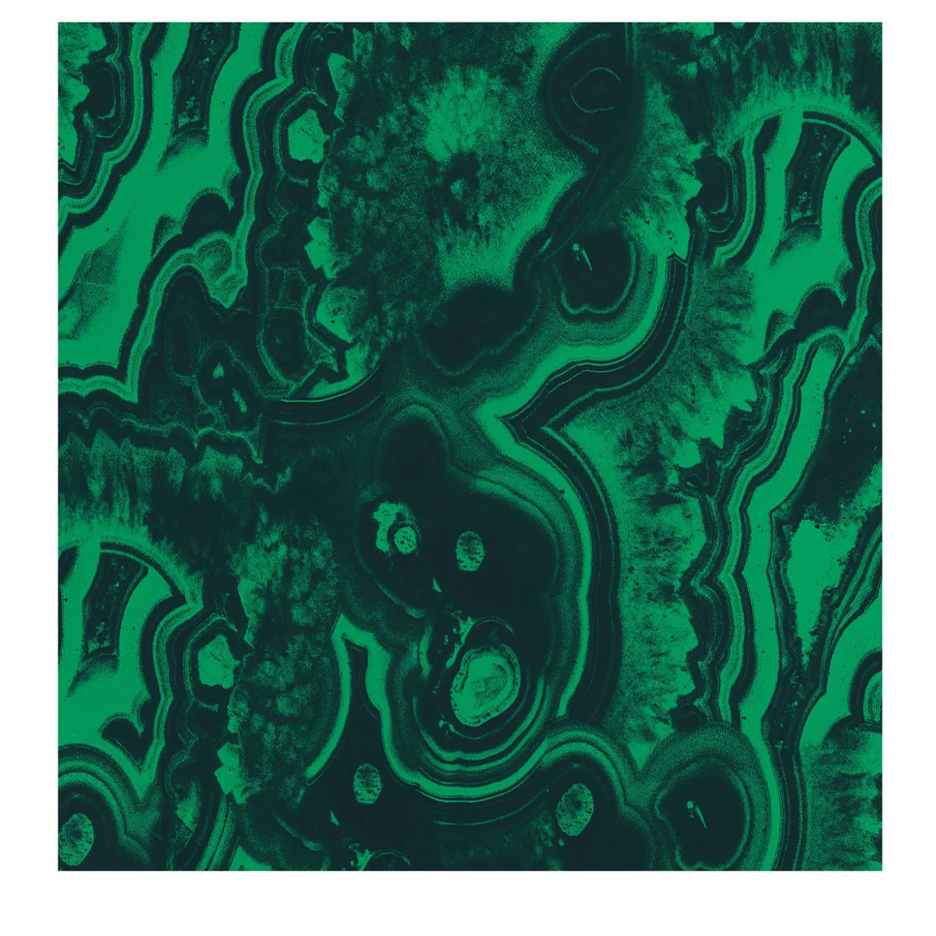 Malachite Section Geode Wallpaper