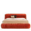 Mambo Orange Velvet Bed by Lorenza Bozzoli
