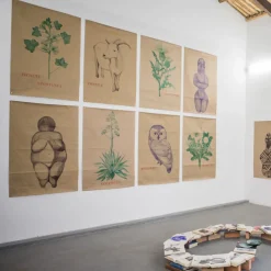 Mamita 2 Pen Drawing on Paper